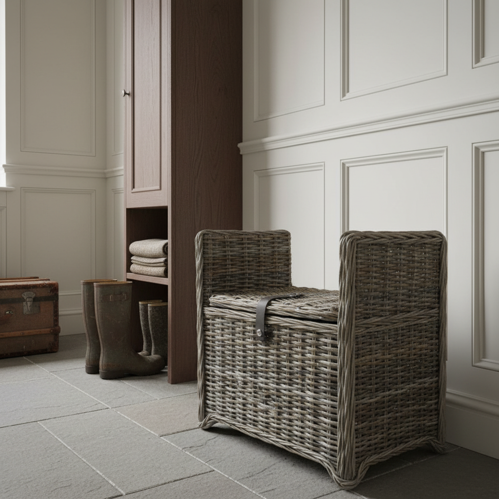 Rectangle Bench with Trunk Storage 65cm | Annie Mo's