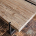 Worth Rustic Recycled Pine and Steel Coffee Table 40cm