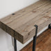 Worth Rustic Recycled Pine and Steel Console Table 80cm