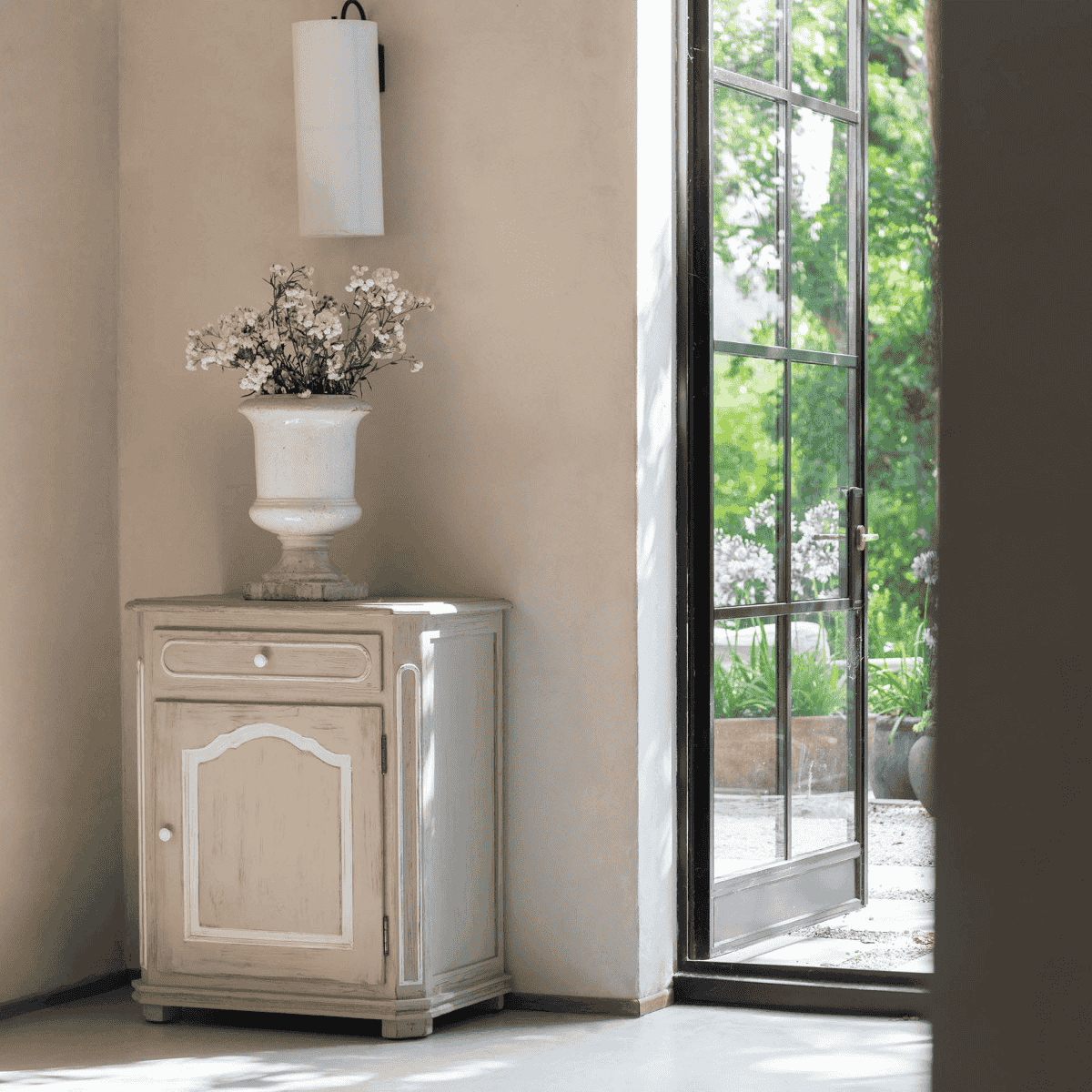 Loumarin Left Open Bedside Table-E