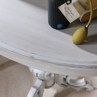 Malachi Oval Grey Side Table
