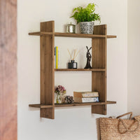 Malachi Recycled Pine Triple Wall Shelf