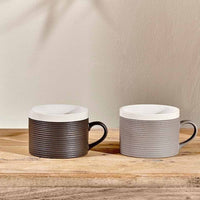 Charcoal &amp; Grey - (Set of 2) Mugs | Annie Mo's