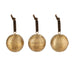 Manya Metal Round Baubles - Brass - (Set of 3) 7cm