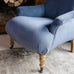 Norton Blue Corduroy Occasional Chair