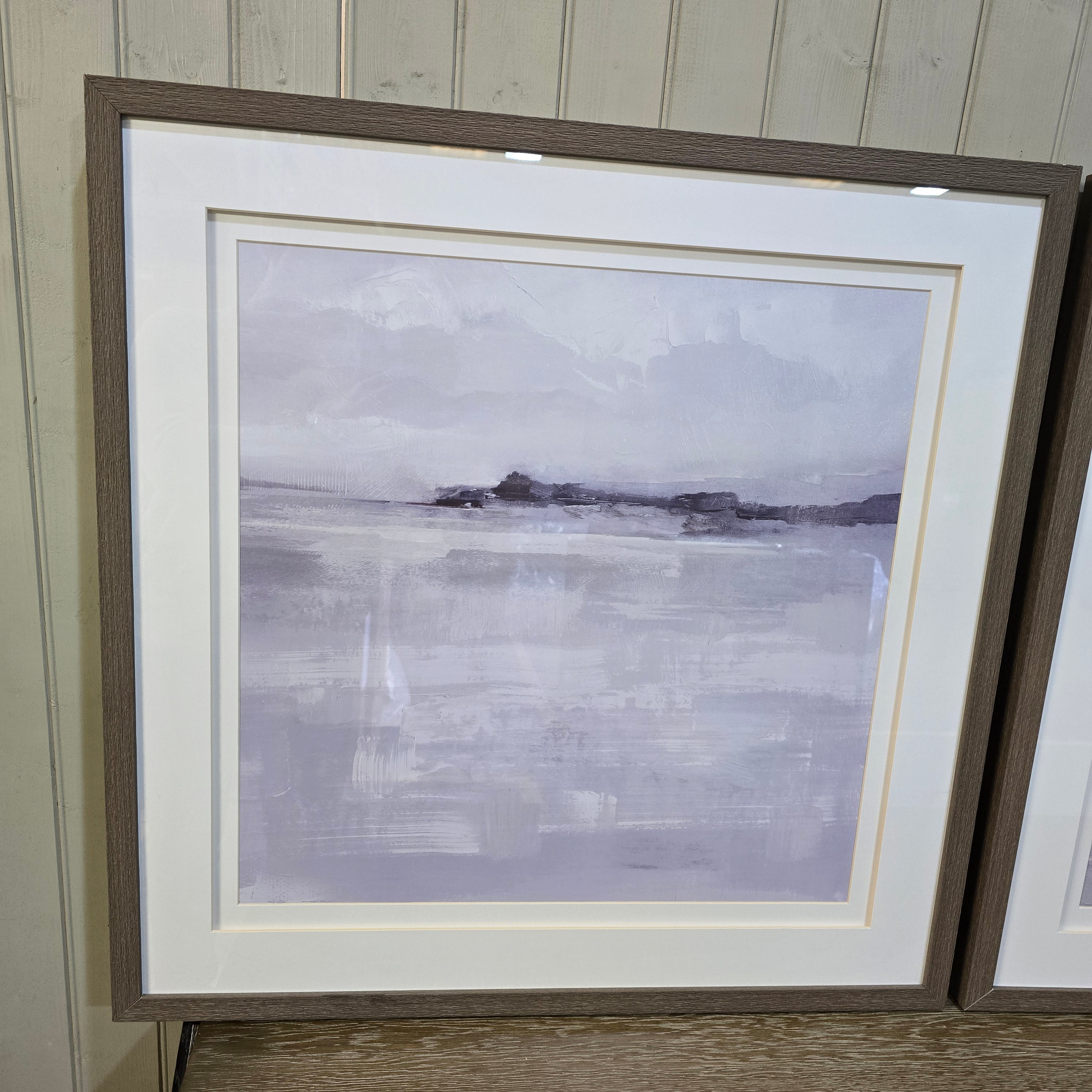 Framed Misty Landscape Picture 81cm - CLEARANCE