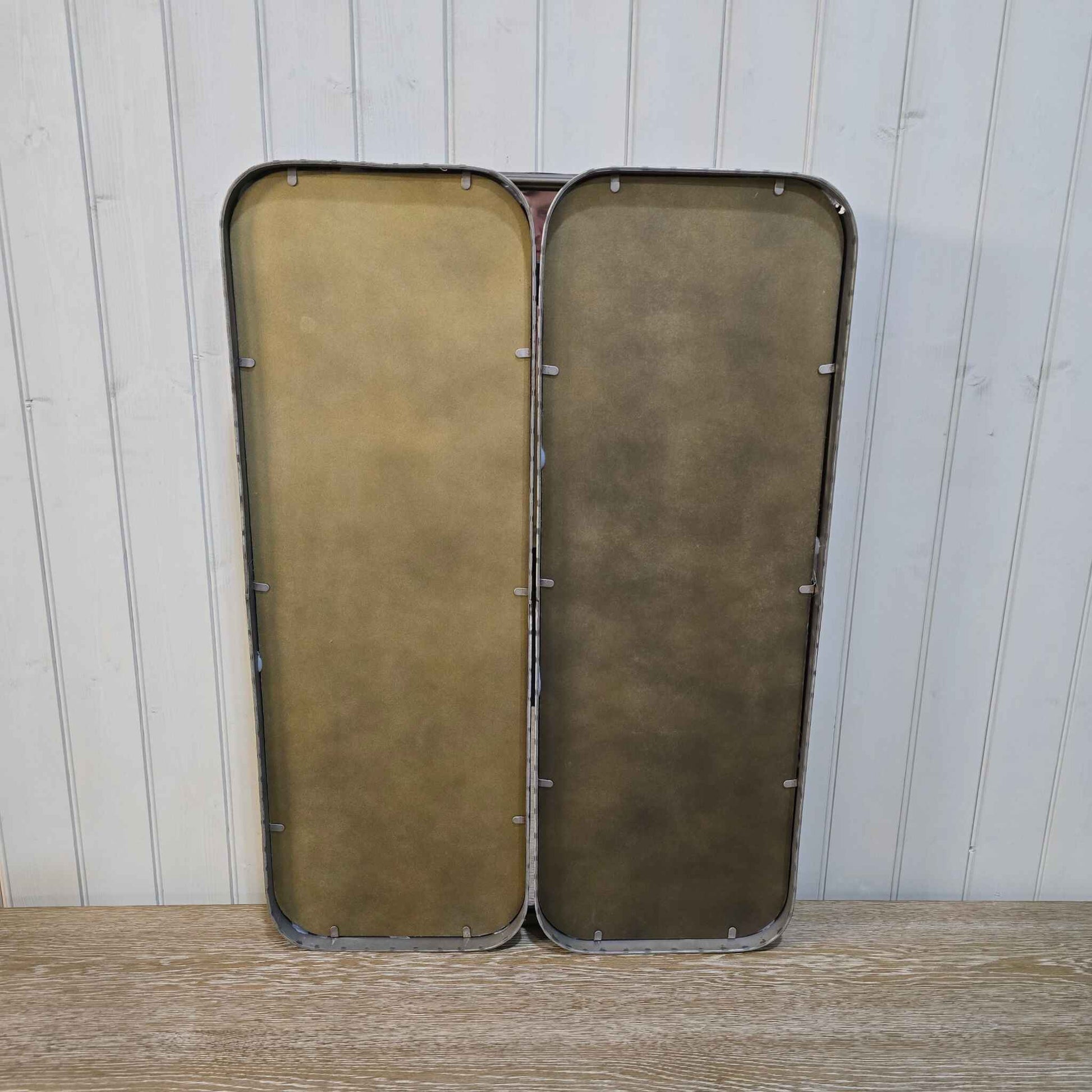 Brass Tryptic Door Mirror - CLEARANCE-F