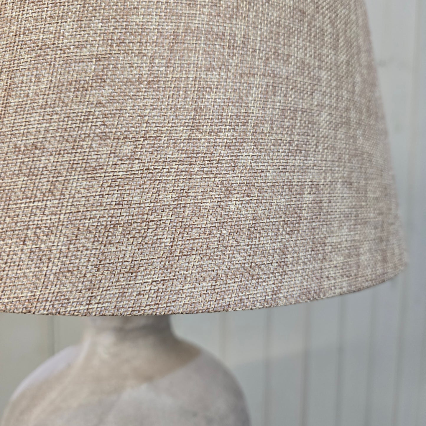 Birkdale Grey Stone Lamp with Gravel Shade 63cm - CLEARANCE
