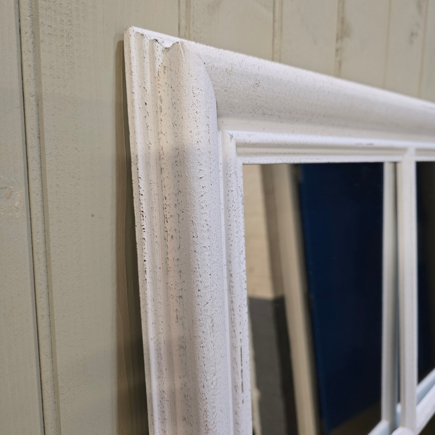 Wilton White Panel Window Mirror - CLEARANCE