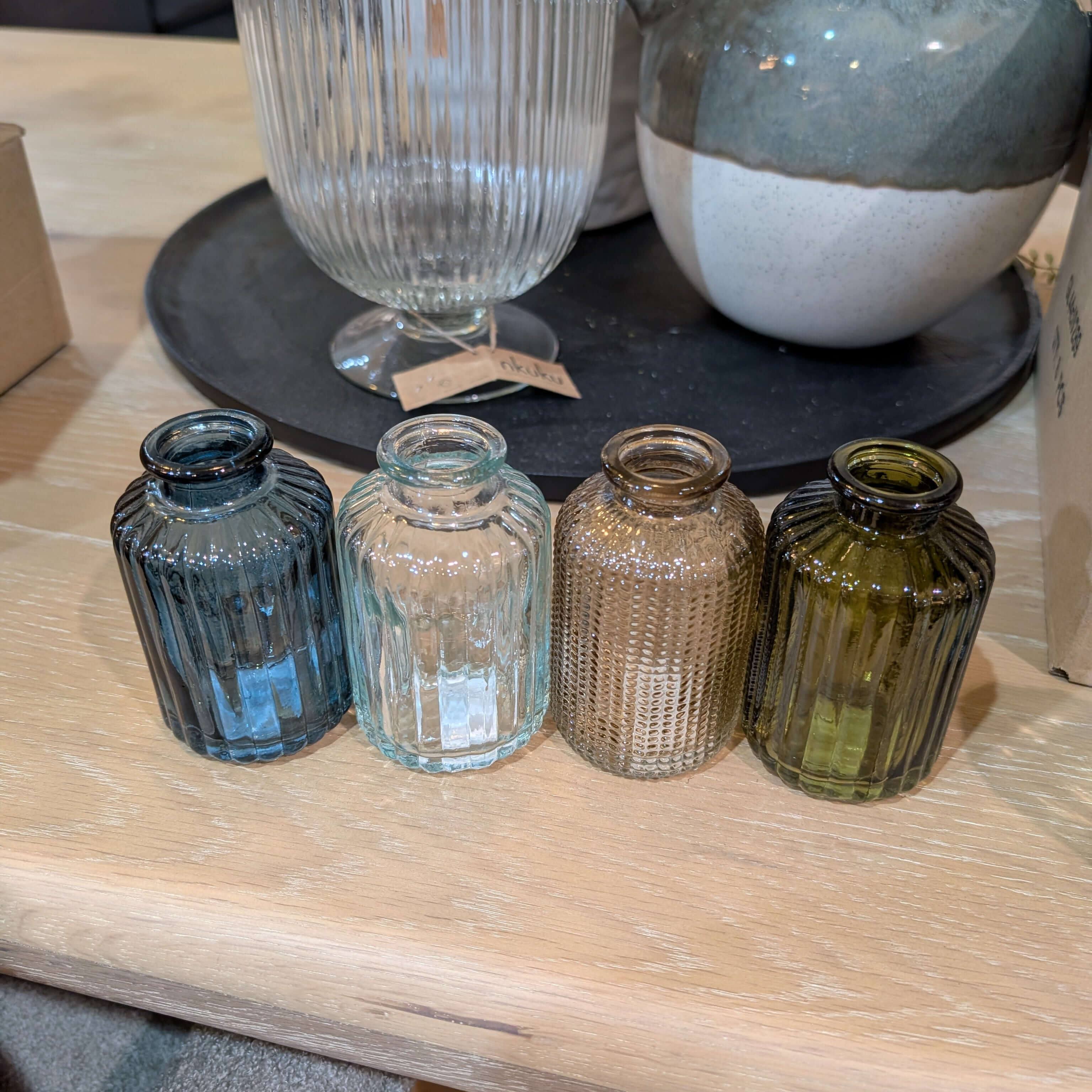 Glass Bud Vase 10cm - Colour Choice