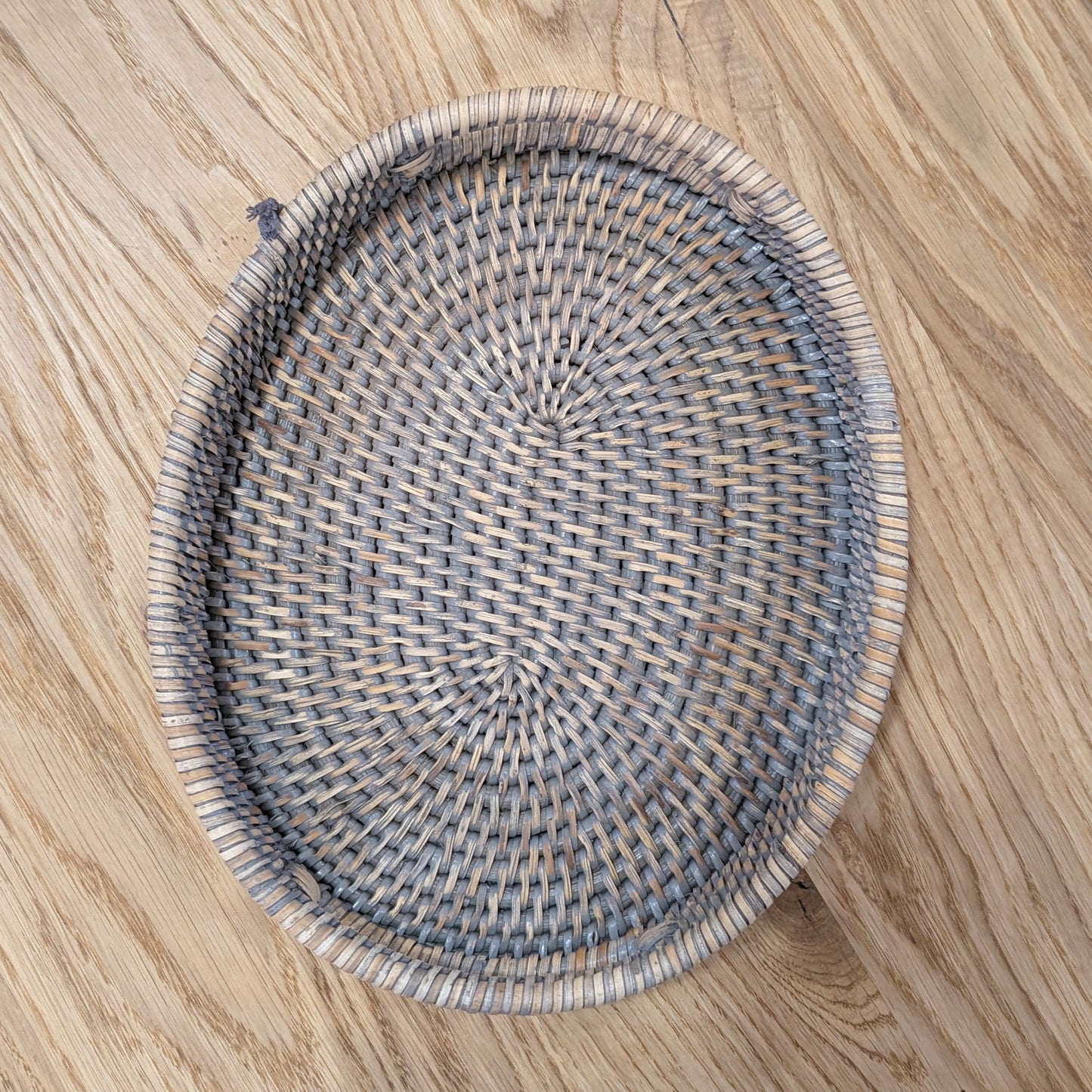 Artisan Weave Round Tray with Handles 25cm - Colour Choice