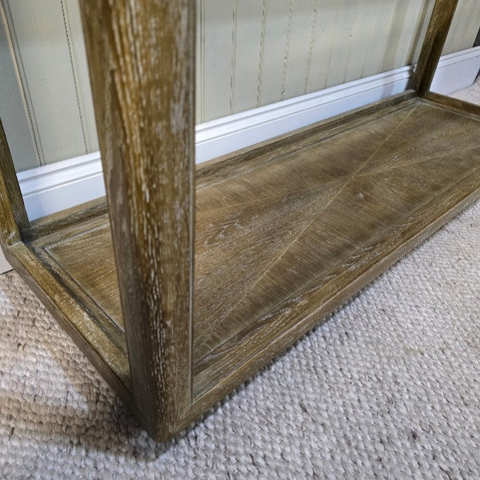 Glass Top Console Table 140cm - Clearance