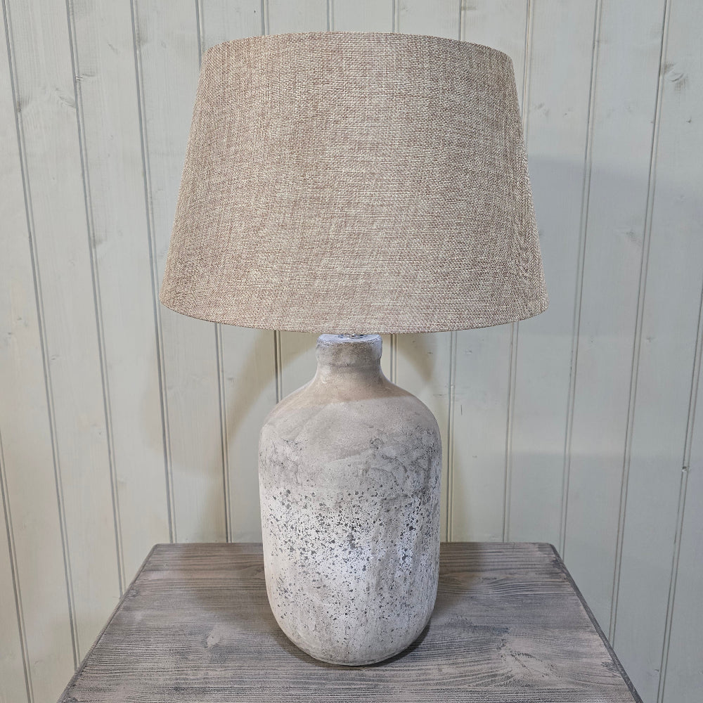 Birkdale Grey Stone Lamp with Gravel Shade 63cm - CLEARANCE