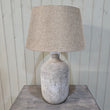 Birkdale Grey Stone Lamp with Gravel Shade 63cm - CLEARANCE