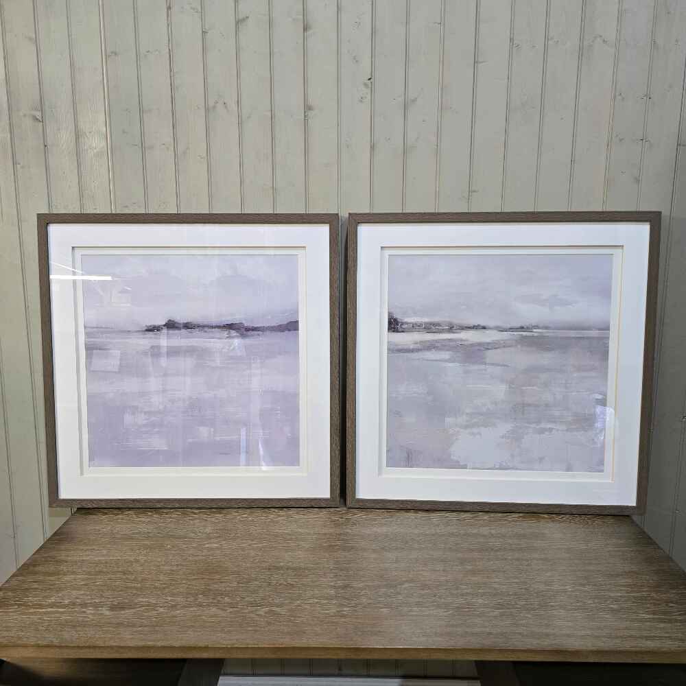 Framed Misty Landscape Picture 81cm - CLEARANCE-3
