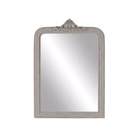 Antiqued Grey Wooden Mirror 74cm | Annie Mo's