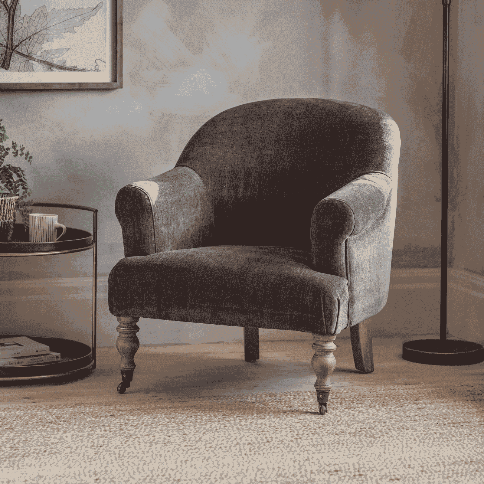 Penryn Warm Grey Upholstered Occasional Chair