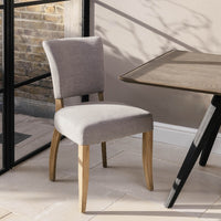 St. James Squared Back Soft Grey Dining Chair