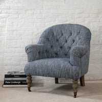 St. James Upholstered Dark Grey Armchair