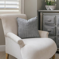 Sylvan Grey Linen Cushion 40cm