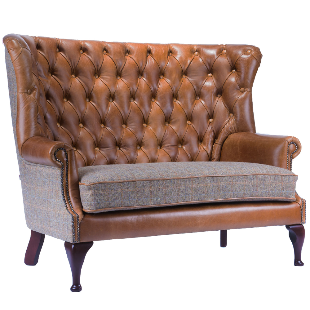 Winged Buttoned Back - Two Seat Sofa | Annie Mo's 