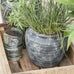 Clay Athens Grooved Pot - Green Washed 17cm