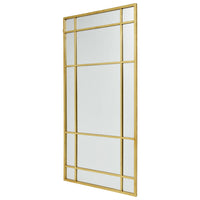 Gold Effect Floor Standing Mirror 204cm High