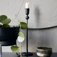 Black Trivo Candle Stick 29cm