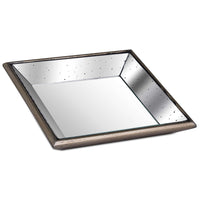 Astor Distressed Mirrored Square Tray 32cm | Annie Mo's