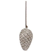 Hanging Silver Pinecone 10cm | Annie Mo's