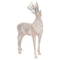 Carved Wood Effect Stag 35cm | Annie Mo's