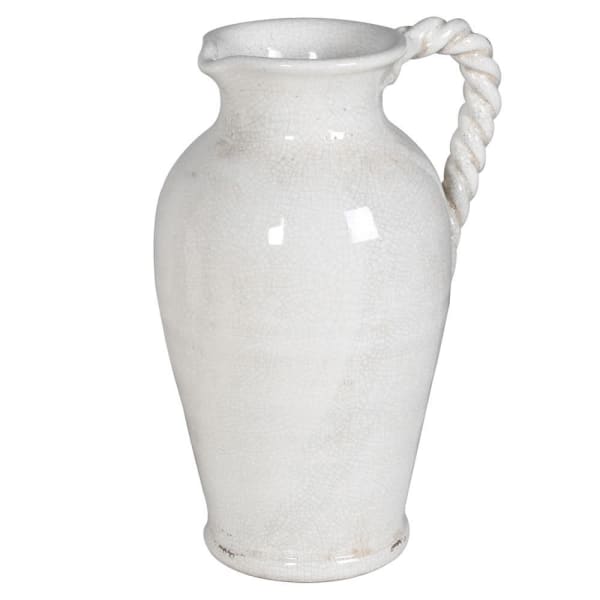 Off White Ceramic Twist Jug 31cm | Annie Mo's