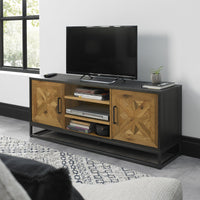 Indus Rustic Oak & Peppercorn Entertainment Unit