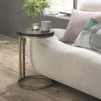 Chevron Peppercorn Ash Sofa Table