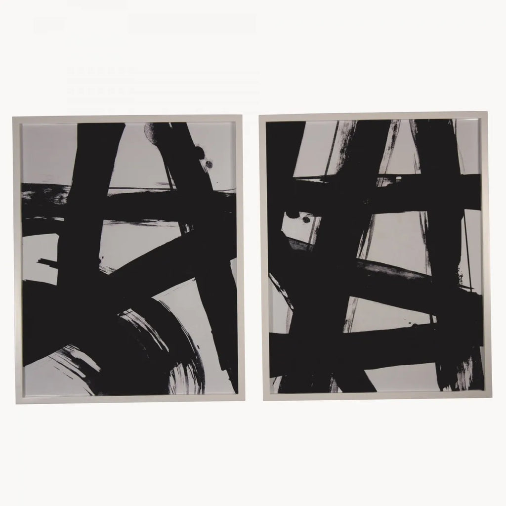 Brockby Set of Two Framed Abstract Wall Art 75cm | Annie Mo's
