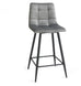 Mondrian grey Fabric Bar Stool( Pair )