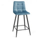 Mondrian Fabric Bar Stool( Pair ) petrol Blue