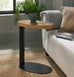 Ellipse Rustic Oak Sofa Table