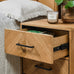Riva Rustic Oak Two Drawer Nightstand