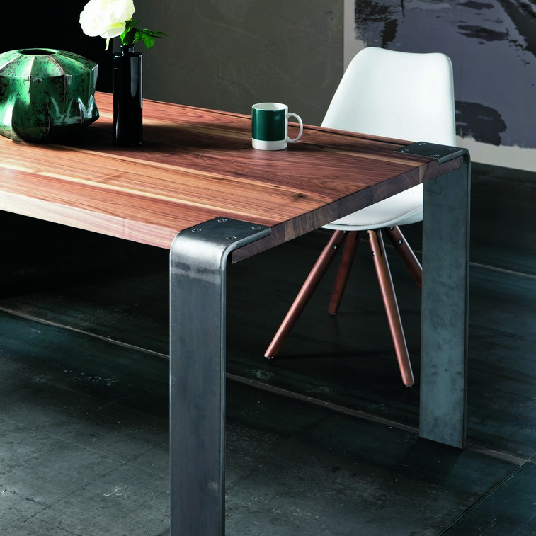 Seville Dining Table with Iron Legs