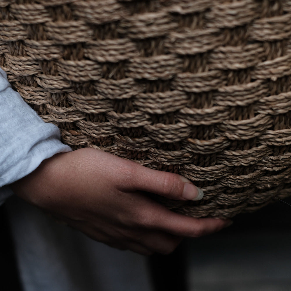 Set of Three Natural Seaweed Baskets 3545cm Annie Mo's