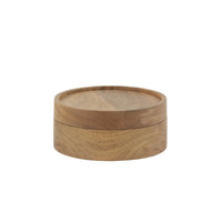 Acacia Wood Sturdy Lidded Bowl 15cm | Annie Mo's