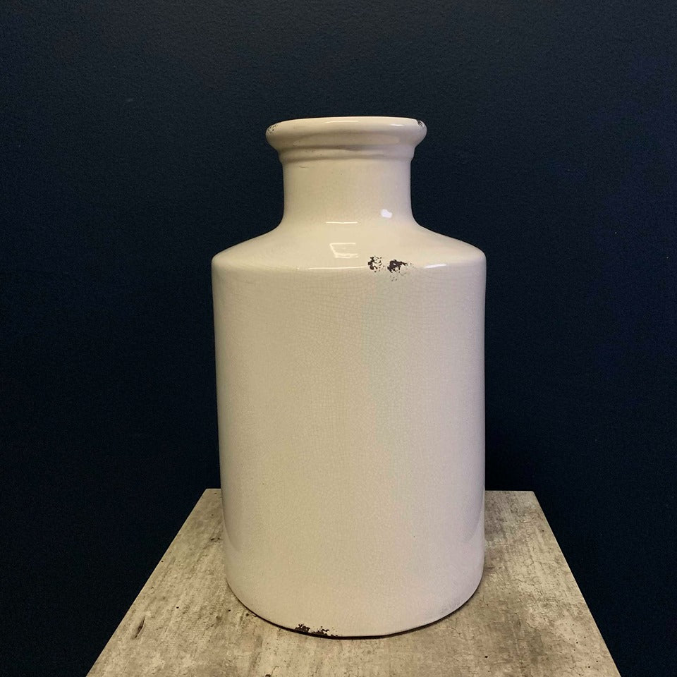 Distressed Bottle Vase 43cm