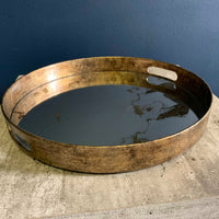 Marble Effect Mirror Tray