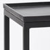 Matt Black Metal Nest of Two Square Tables 60cm