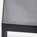 Matt Black Metal Nest of Two Square Tables 60cm