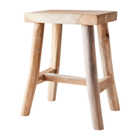 Palle Natural Teak Occasional Stool 45cm | Annie Mo's