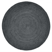 Jute Black Round Rug 150cm | Annie Mo's