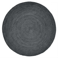 Jute Black Round Rug 150cm | Annie Mo's