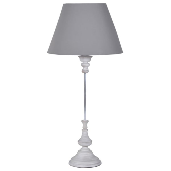 Thin Wooden Lamp with Shade 96cm | Annie Mo's